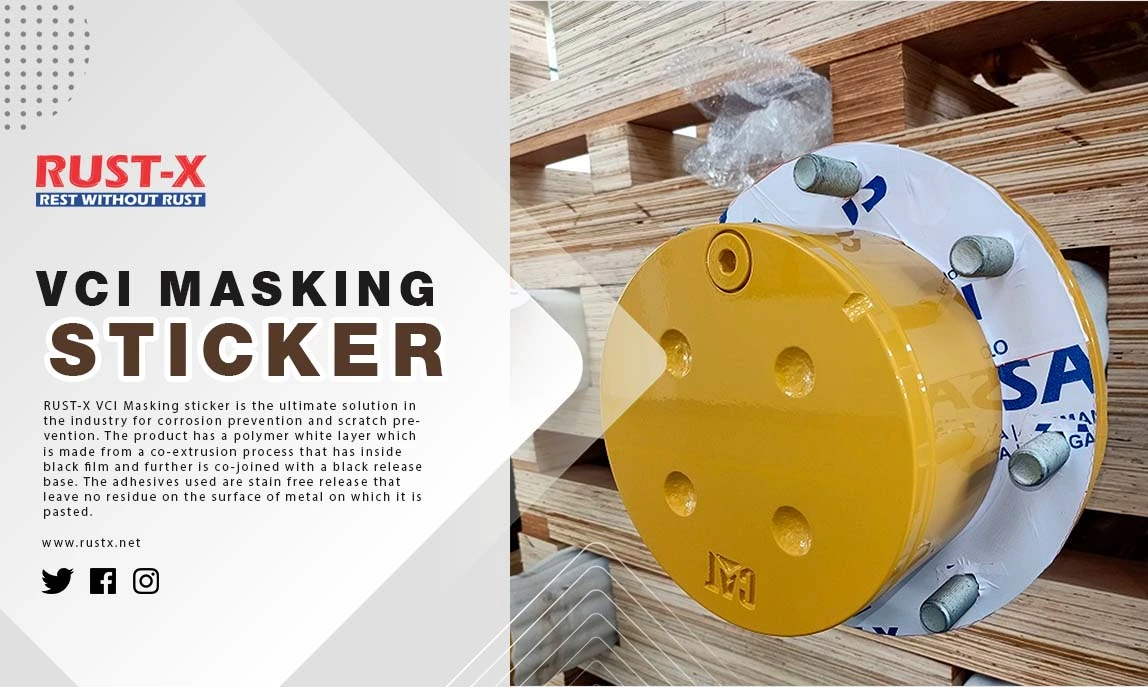 Rust-X VCI Masking Sticker | Superior Corrosion Protection for Metal Surfaces